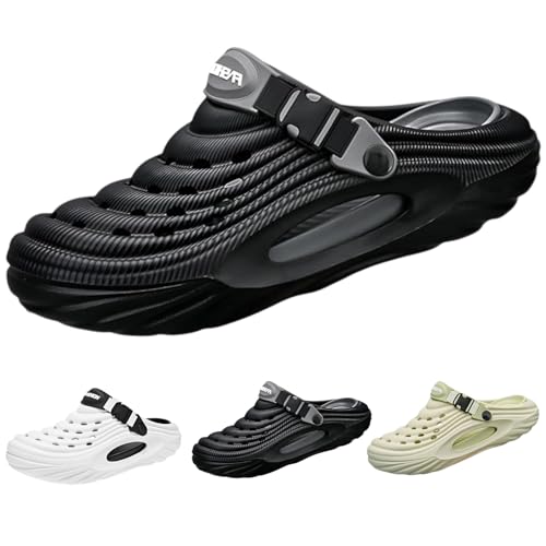 [mocoly] メンズサンダル 身長5cmアップ 2WAY アーチサポート EVA素材 洞洞鞋 滑らない 軽量 通気性 ビーチや水陸両用に最適 カジュアル 男女兼用 快適な履き心地